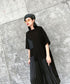 Half Sleeve Asymmetric Top